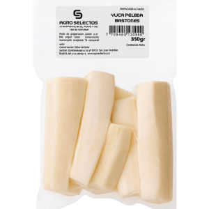 Yuca pelada  en bastones al vacío